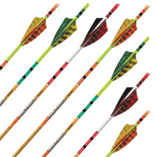 BLACK EAGLE "Instinct" Crested (±.005) – (.244) Fertigpfeil 6er Pack (ohne Spitze)