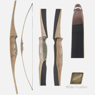 White Feather Osprey Black 68" - Langbogen