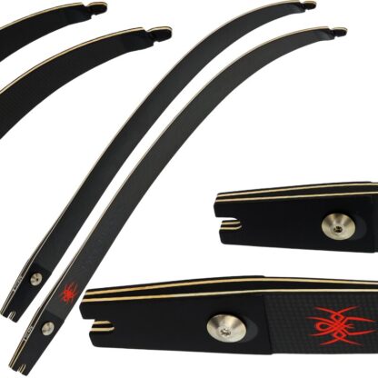 Wurfarme | SPIDERBOWS - ILF - SCB - Carbon/Bambus - 20-40 lbs – Bild 5