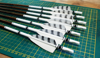 Penthalon "Timberstick" (±.006) – (.245) Komplettpfeil - Weiß (Mit Spitze)