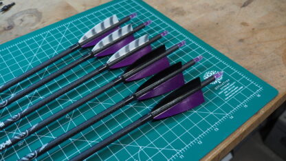 Nijora "Tokala M" (±.003) - (.245) Komplettpfeil - Violett (mit Spitze) – Bild 3