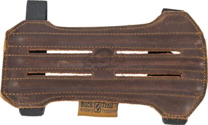 Buck Trail Traditional Armguard Single Pecan Premium Leather 18cm